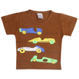 Newborn Boys Half Sleeves T-Shirt - Brown, Kids, Newborn Boys Shirts And T-Shirts, Chase Value, Chase Value