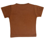 Newborn Boys Half Sleeves T-Shirt - Brown, Kids, Newborn Boys Shirts And T-Shirts, Chase Value, Chase Value