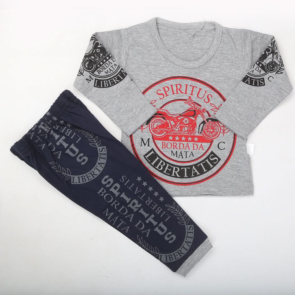 Boys Full Sleeves Suit 8705 - Grey, Kids, Boys Sets And Suits, Chase Value, Chase Value