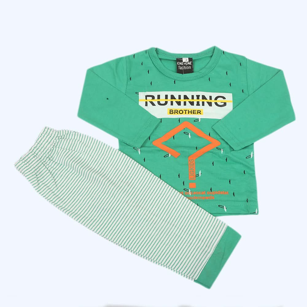 Newborn Boys Full Sleeves Suit - Green, Kids, NB Boys Sets And Suits, Chase Value, Chase Value