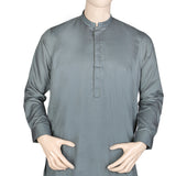 Eminent Band Collar Embroidered Shalwar Kameez For Men - Dark Green, Men, Shalwar Kameez, Chase Value, Chase Value