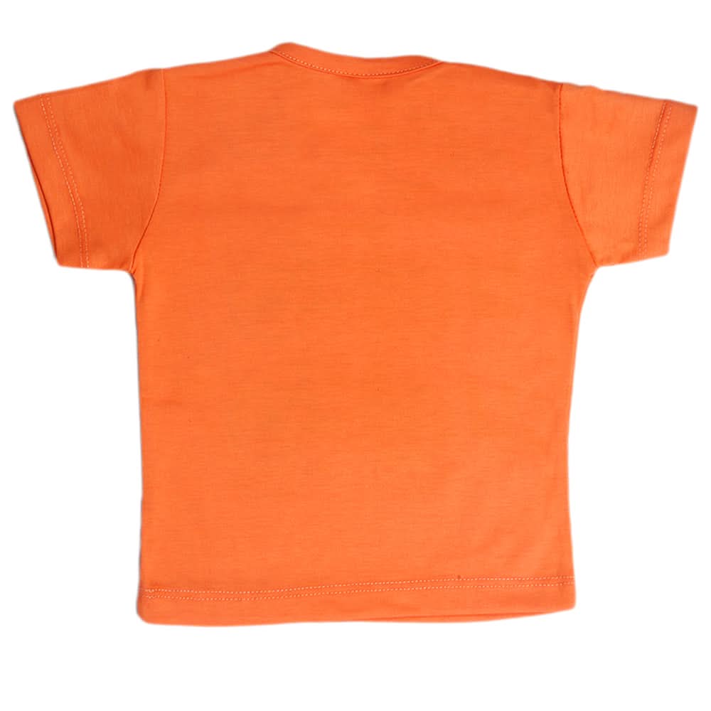 Newborn Boys Half Sleeves T-Shirt - Orange, Kids, Newborn Boys Shirts And T-Shirts, Chase Value, Chase Value