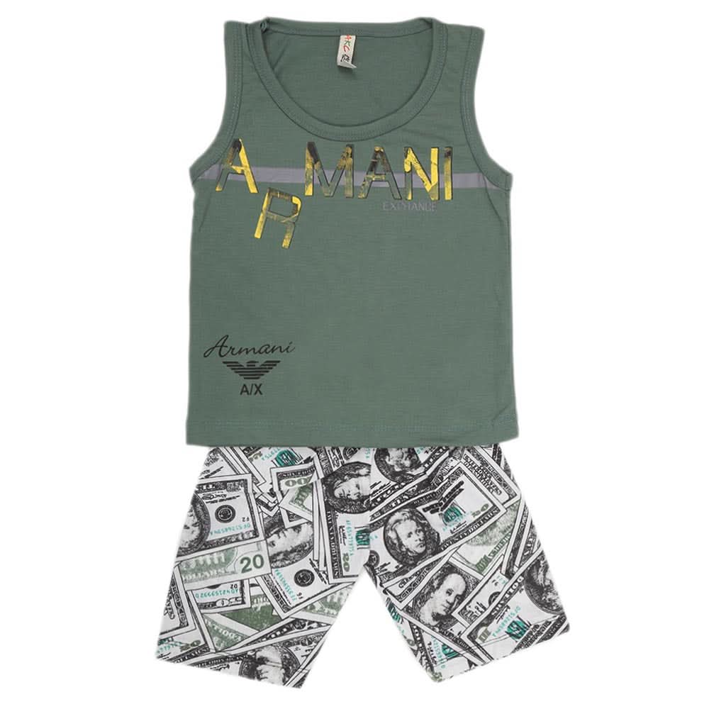 Boys Sando 2 Piece Suit - Green, Kids, Boys Sets And Suits, Chase Value, Chase Value