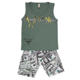 Boys Sando 2 Piece Suit - Green, Kids, Boys Sets And Suits, Chase Value, Chase Value