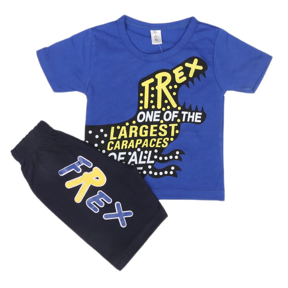 Boys Half Sleeves Short Suit  SML CVC-33-Blue, Kids, Boys Sets And Suits, Chase Value, Chase Value