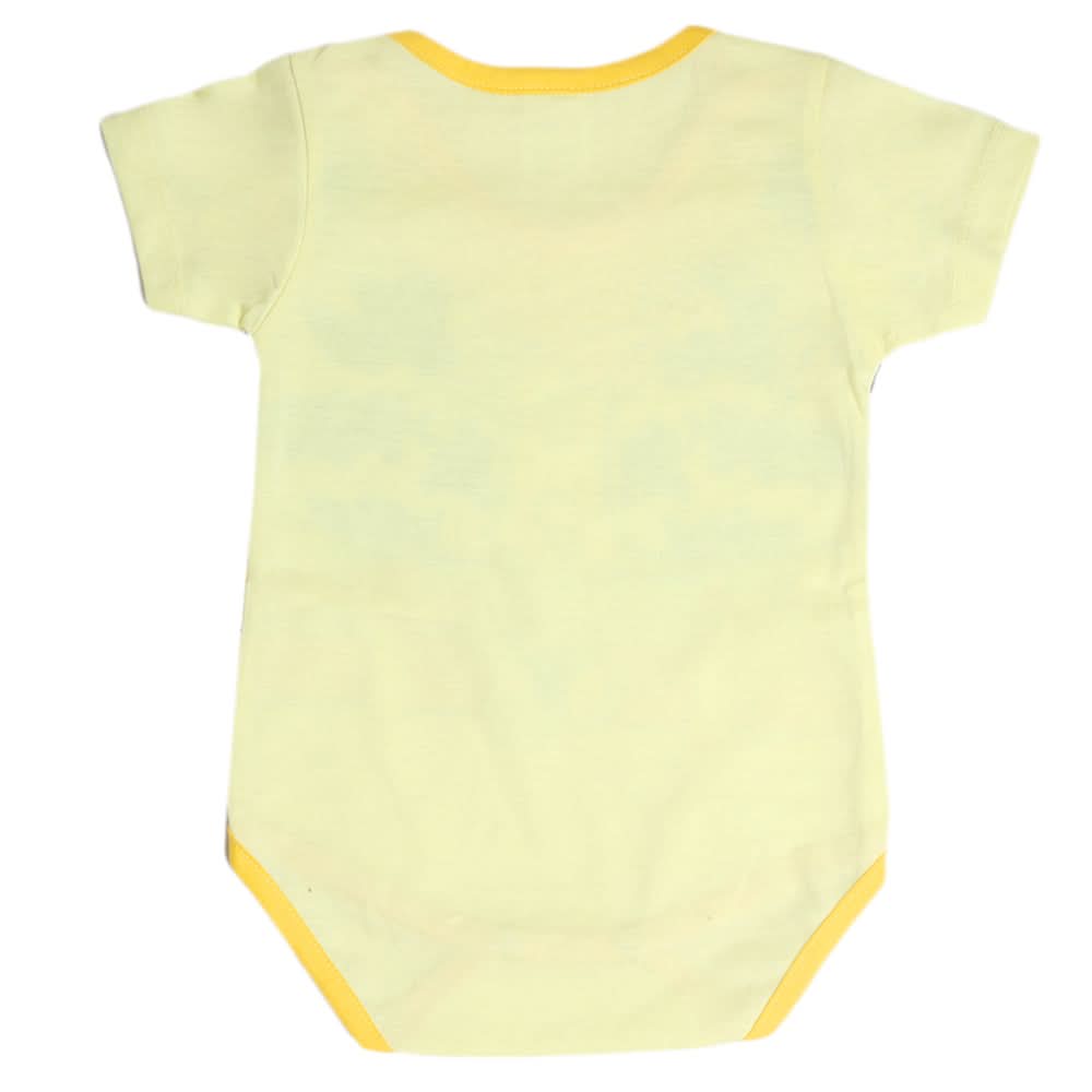 Newborn Boys Half Sleeves Romper - Yellow, Kids, Newborn Boys Rompers, Chase Value, Chase Value