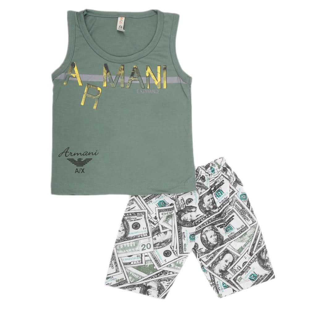 Boys Sando 2 Piece Suit - Green, Kids, Boys Sets And Suits, Chase Value, Chase Value