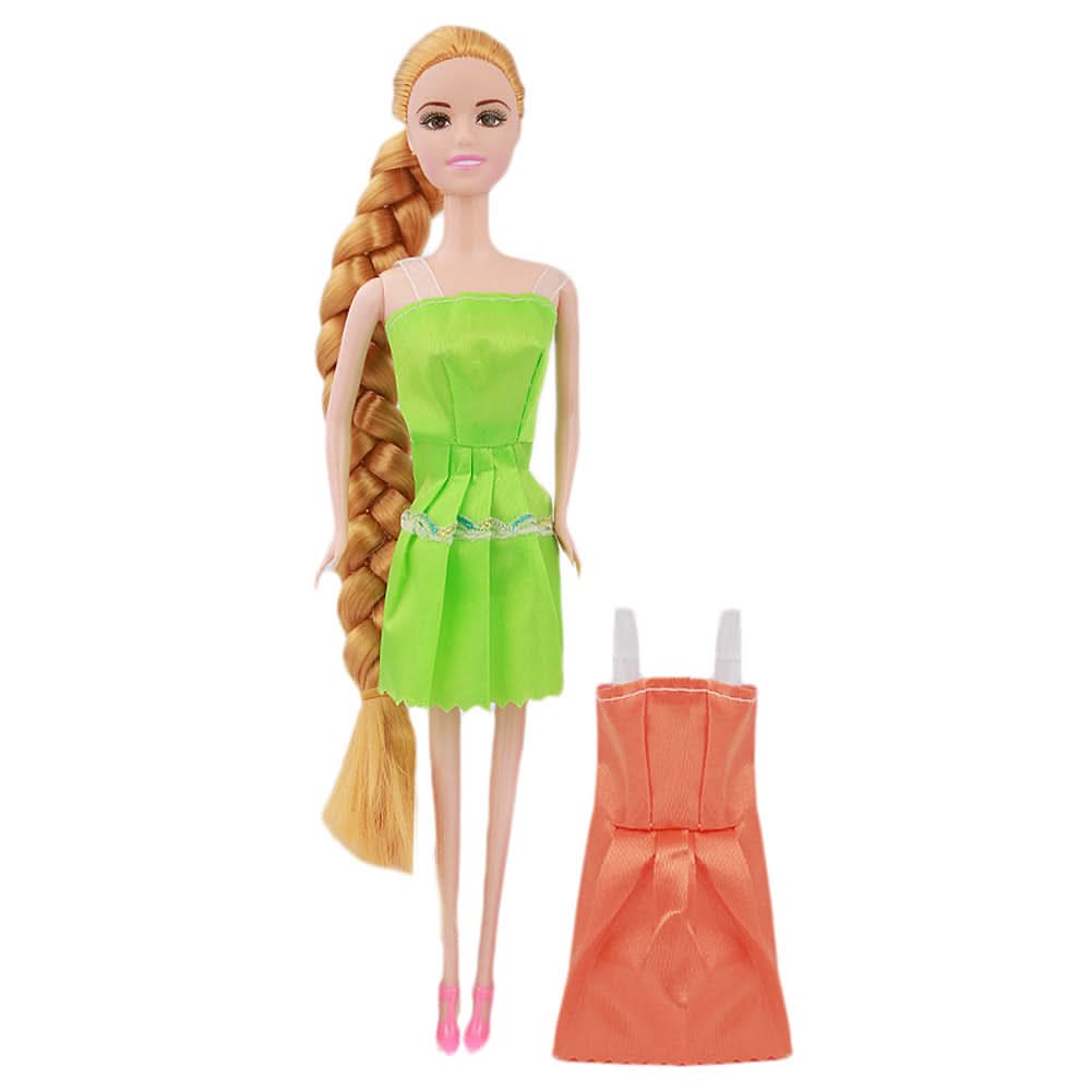 Long Hair Baby Doll - Green, Kids, Dolls and House, Chase Value, Chase Value