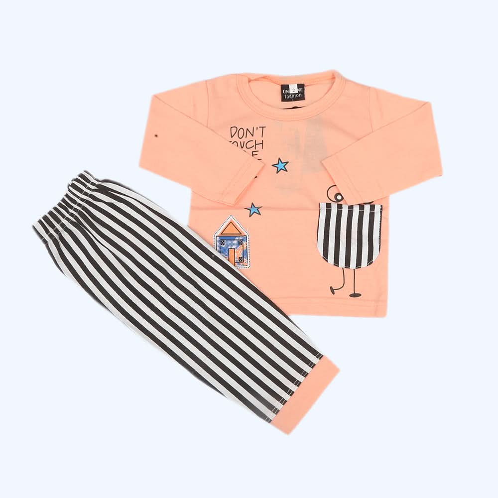 Newborn Boys Full Sleeves Suit - Peach, Kids, NB Boys Sets And Suits, Chase Value, Chase Value