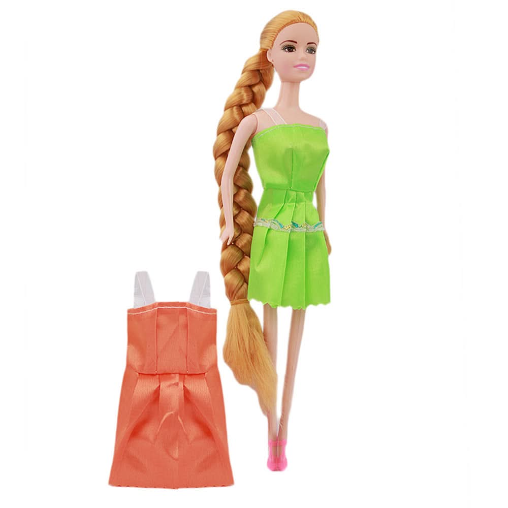 Long Hair Baby Doll - Green, Kids, Dolls and House, Chase Value, Chase Value