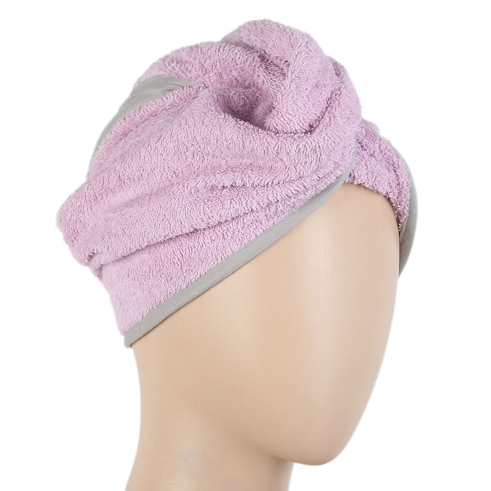 Women's Bath Towel Cap 23x9cm - Light Purple, Home & Lifestyle, Bath Towels, Chase Value, Chase Value