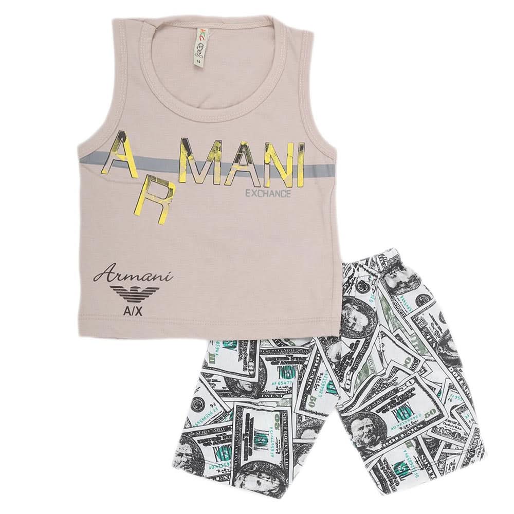 Boys Sando 2 Piece Suit - Khaki, Kids, Boys Sets And Suits, Chase Value, Chase Value