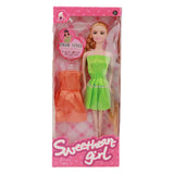 Long Hair Baby Doll - Green, Kids, Dolls and House, Chase Value, Chase Value