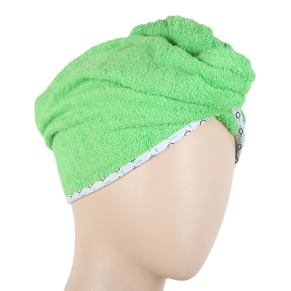 Women's Bath Towel Cap 23x9cm - Green, Home & Lifestyle, Bath Towels, Chase Value, Chase Value