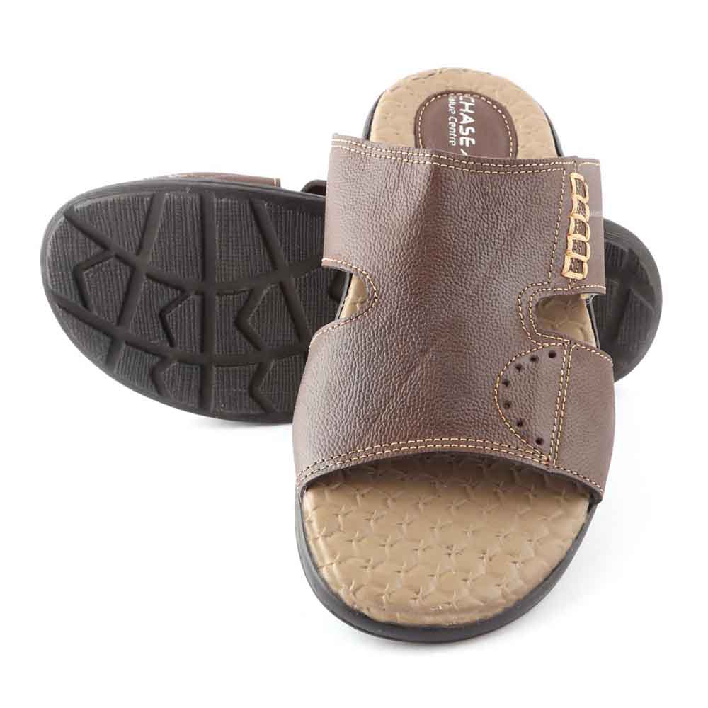 Men's Slippers (625) - Brown, Men, Slippers, Chase Value, Chase Value