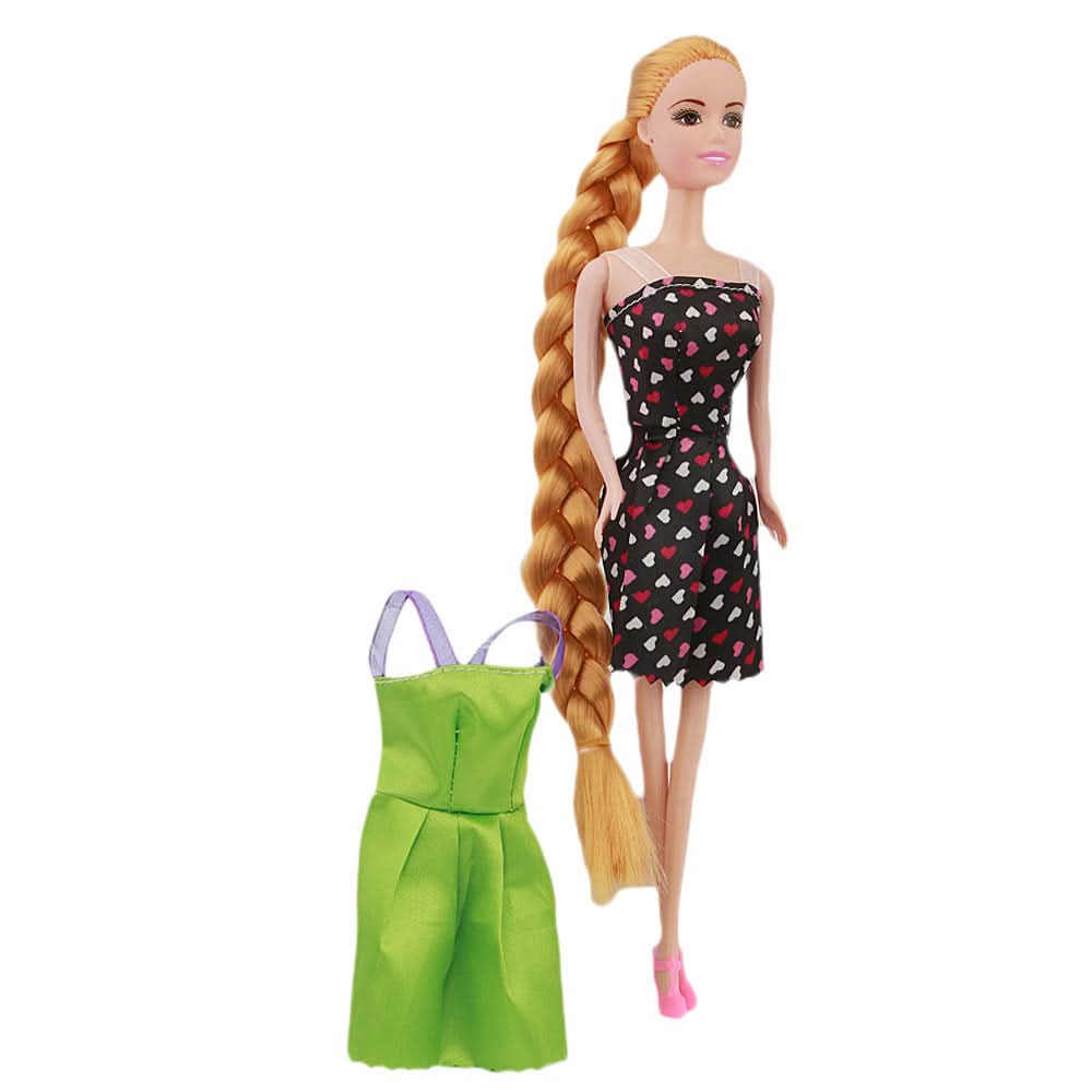 Long Hair Baby Doll - Black, Kids, Dolls and House, Chase Value, Chase Value