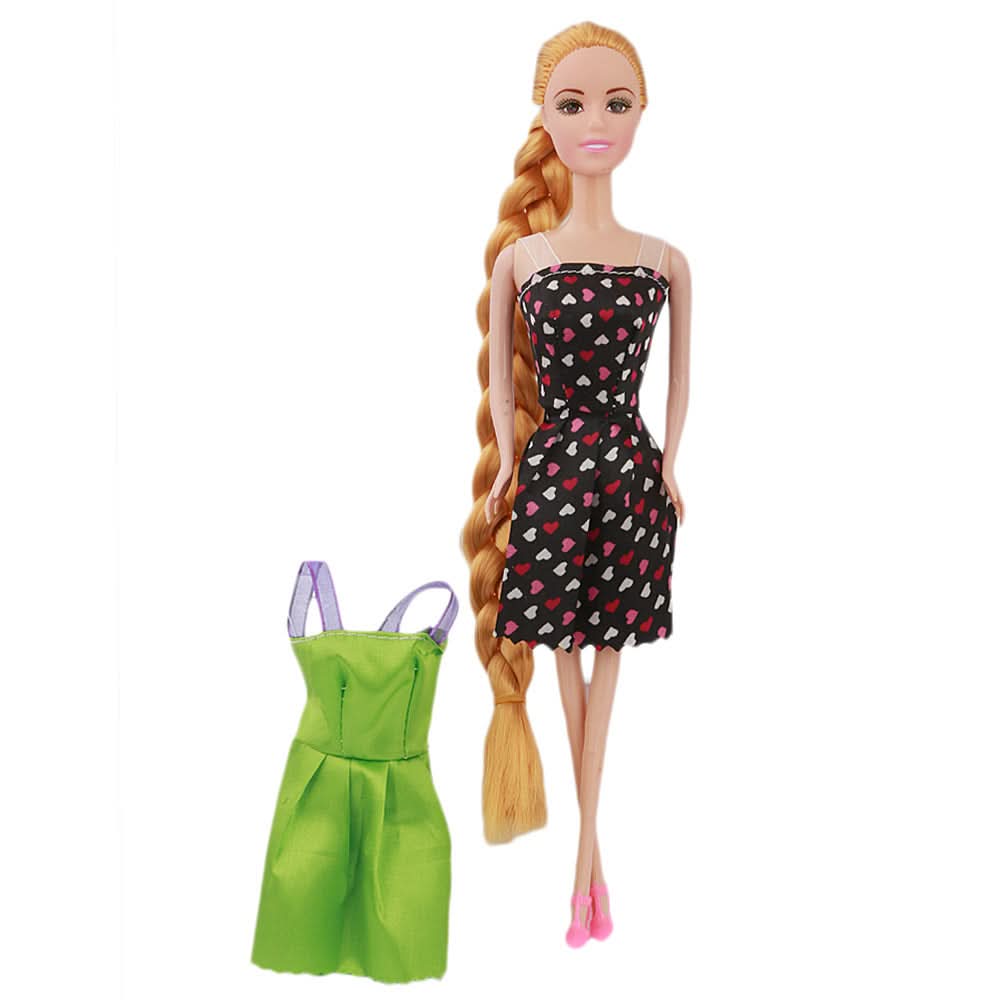 Long Hair Baby Doll - Black, Kids, Dolls and House, Chase Value, Chase Value
