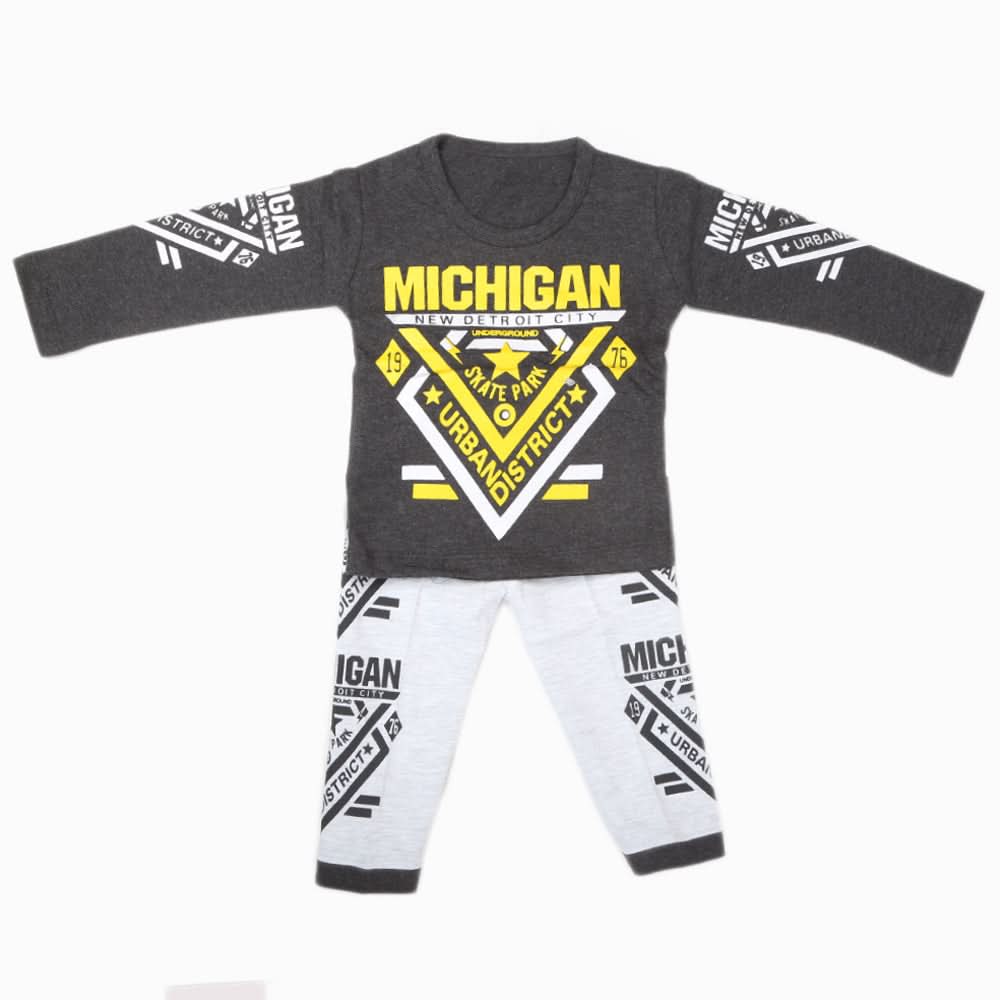 Boys Full Sleeves Suit 8704 - Dark Grey, Kids, Boys Sets And Suits, Chase Value, Chase Value