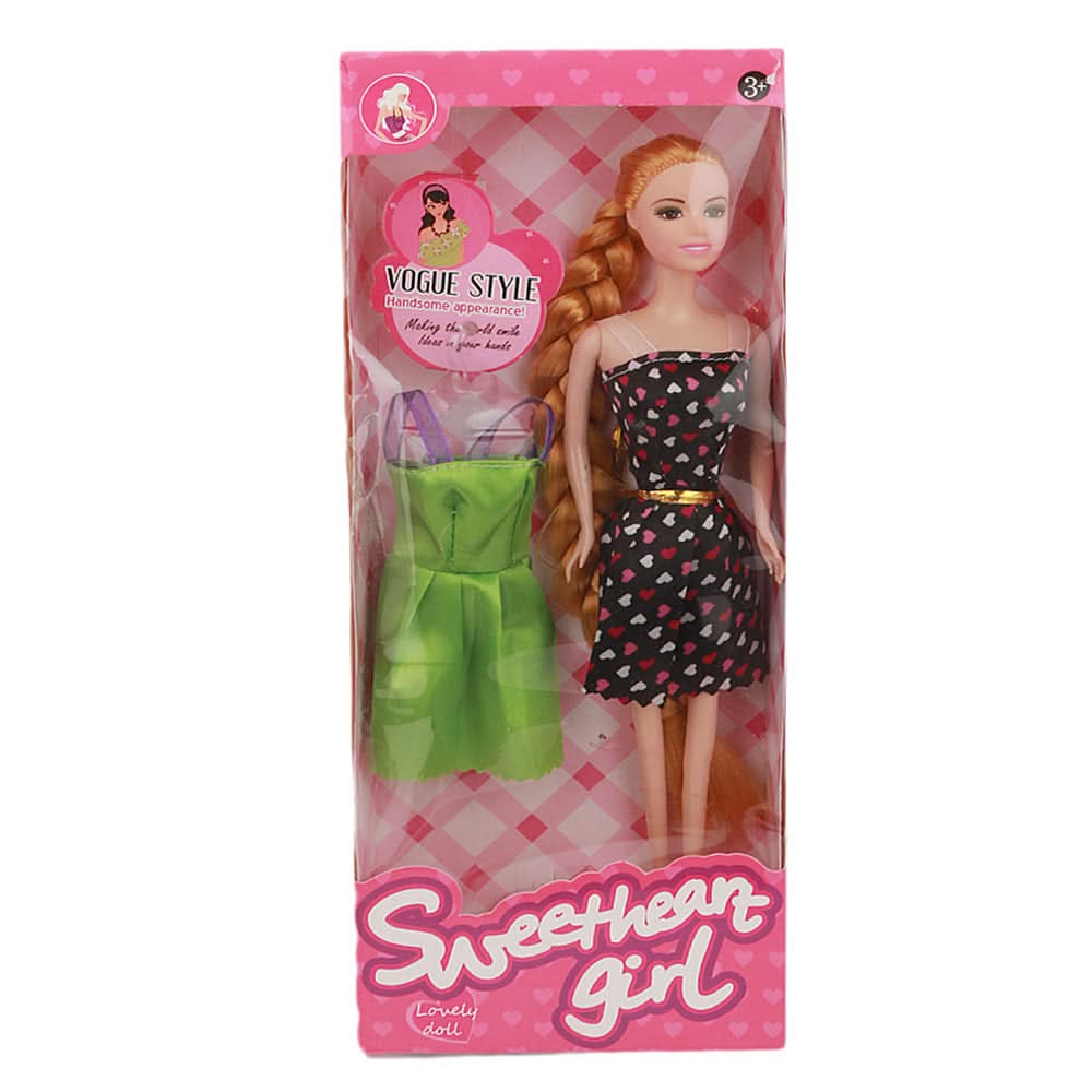 Long Hair Baby Doll - Black, Kids, Dolls and House, Chase Value, Chase Value