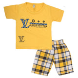 Boys Half Sleeves 2 Piece Suit - Yellow, Kids, Boys Sets And Suits, Chase Value, Chase Value