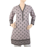 Women's Fancy Printed Wool Kurti - Grey, Women, Ready Kurtis, Chase Value, Chase Value