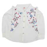 Girls Full Sleeves Shirt - White, Kids, Tops, Chase Value, Chase Value