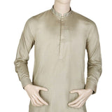 Men's Kameez Shalwar -Embroidered- Khaki, Men, Shalwar Kameez, Chase Value, Chase Value