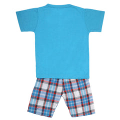 Boys Half Sleeves 2 Piece Suit - Blue, Kids, Boys Sets And Suits, Chase Value, Chase Value