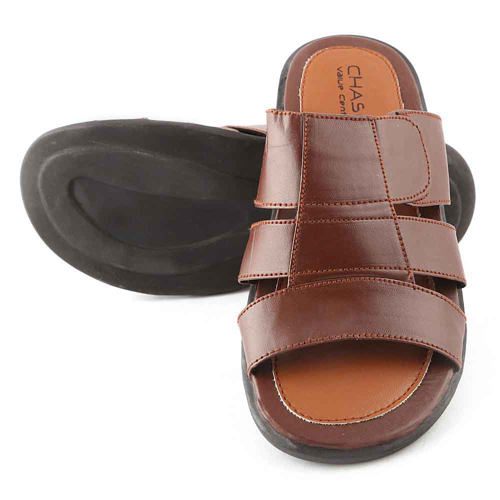 Men's Slippers (013) - Brown, Men, Slippers, Chase Value, Chase Value