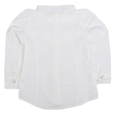 Girls Full Sleeves Shirt - White, Kids, Tops, Chase Value, Chase Value