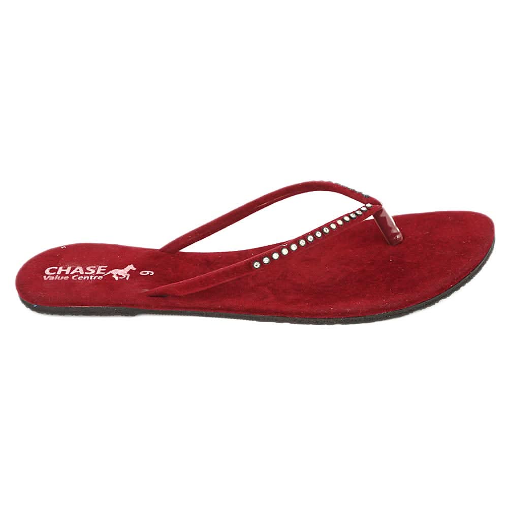 Women's Slipper (J315) - Maroon, Women, Slippers, Chase Value, Chase Value