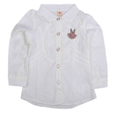 Girls Full Sleeves Shirt - White, Kids, Tops, Chase Value, Chase Value