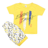 Boys Half Sleeves Short Suit  SML CVC-39-Yellow, Kids, Boys Sets And Suits, Chase Value, Chase Value