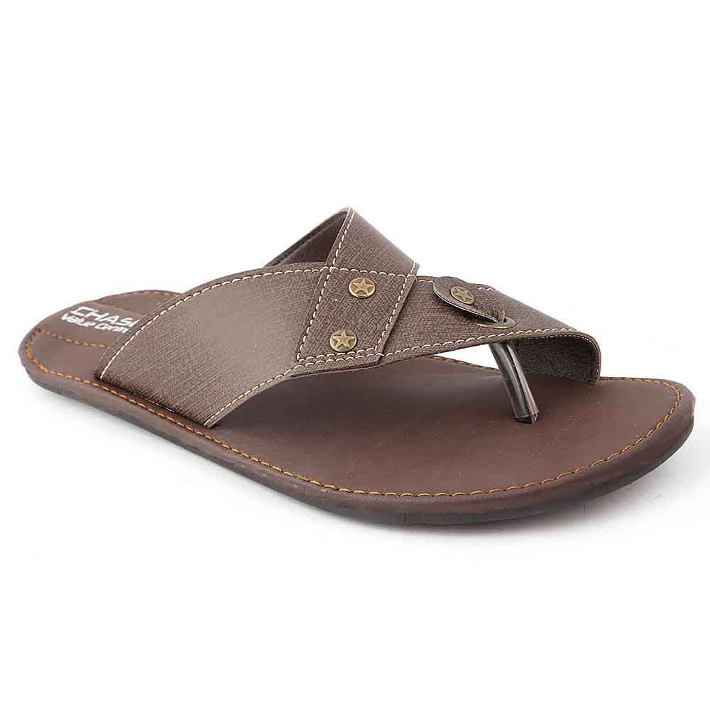 Men's Slippers (R27) - Brown, Men, Slippers, Chase Value, Chase Value