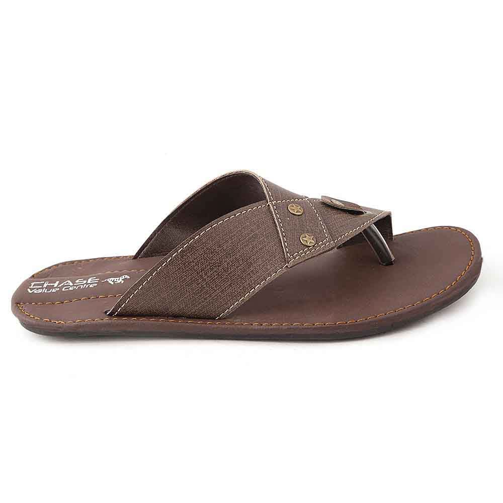 Men's Slippers (R27) - Brown, Men, Slippers, Chase Value, Chase Value