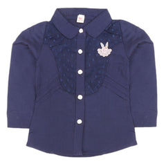 Girls Full Sleeves Shirt - Navy Blue, Kids, Tops, Chase Value, Chase Value