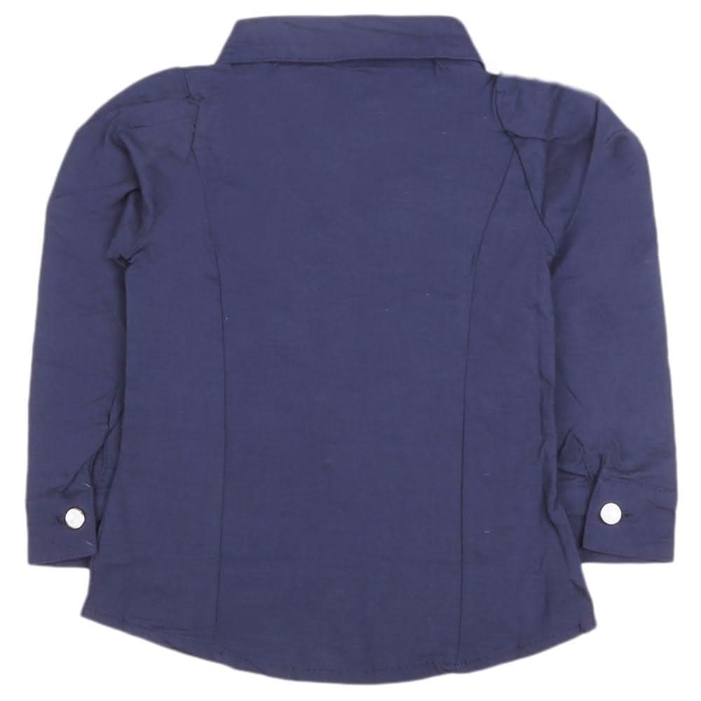 Girls Full Sleeves Shirt - Navy Blue, Kids, Tops, Chase Value, Chase Value