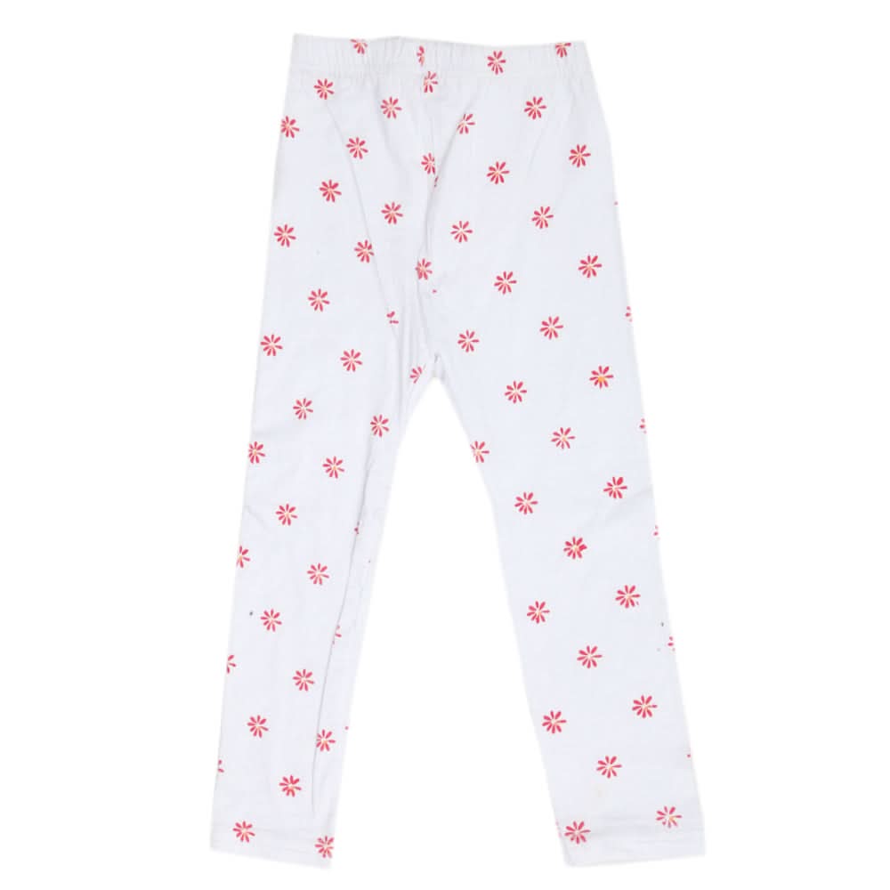 Girls Tight - White, Kids, Tights Leggings And Pajama, Chase Value, Chase Value