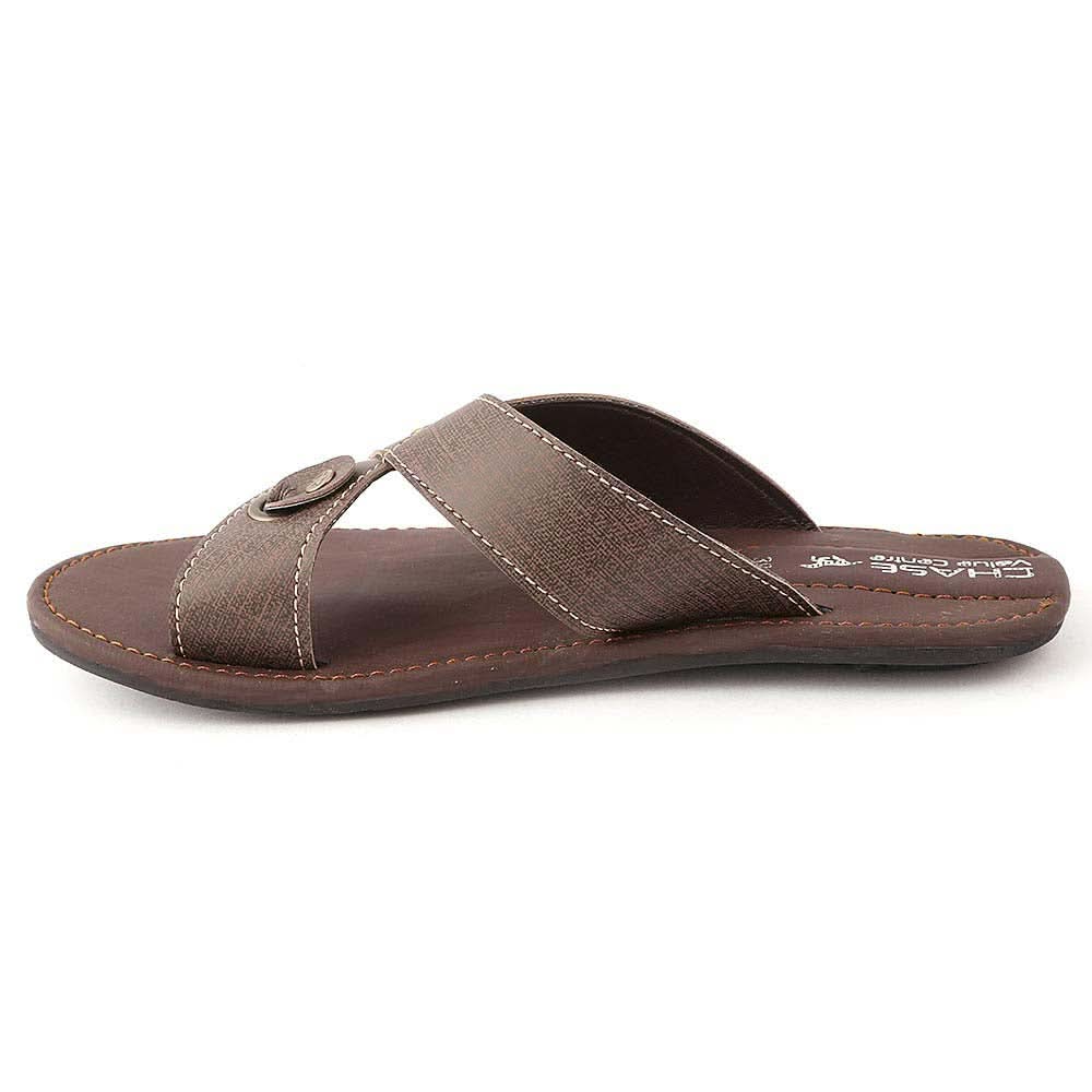 Men's Slippers (R27) - Brown, Men, Slippers, Chase Value, Chase Value