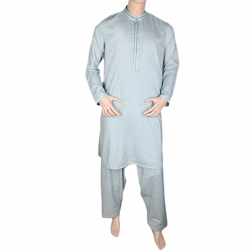 Men's Slim Fit Kurta Shalwar - Fancy - Light Green, Men, Shalwar Kameez, Chase Value, Chase Value