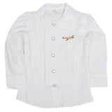 Girls Full Sleeves Shirt - White, Kids, Tops, Chase Value, Chase Value