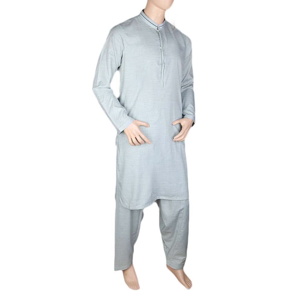 Men's Slim Fit Kurta Shalwar - Fancy - Light Green, Men, Shalwar Kameez, Chase Value, Chase Value