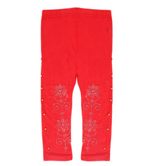 Girls Tight - Red, Kids, Tights Leggings And Pajama, Chase Value, Chase Value