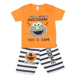 Boys Half Sleeves Short Suit  SML CVC-35-Orange, Kids, Boys Sets And Suits, Chase Value, Chase Value