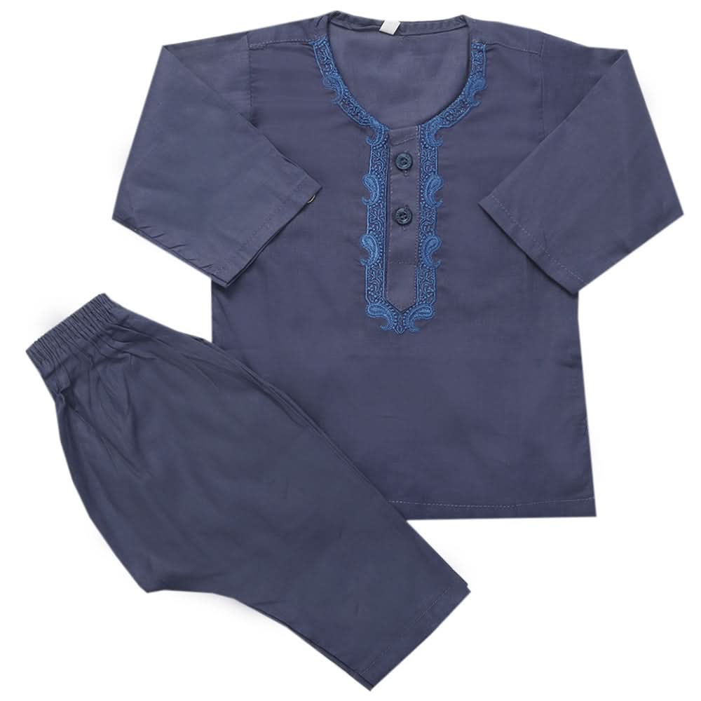 Newborn Boys Shalwar Suit - Dark Blue, Kids, Newborn Boys Shalwar Suits, Chase Value, Chase Value