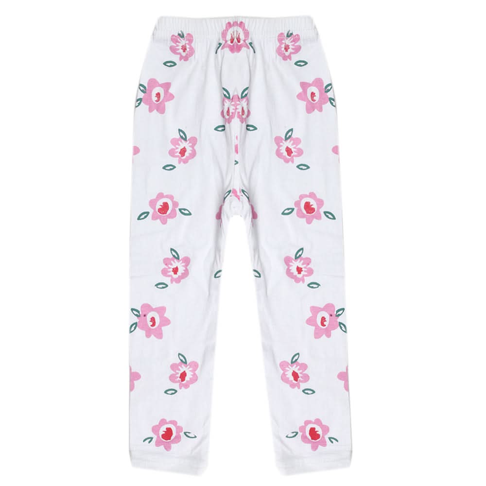 Girls Tight - White, Kids, Tights Leggings And Pajama, Chase Value, Chase Value