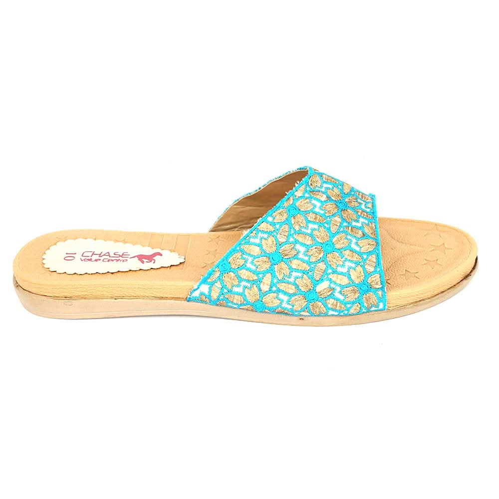 Women's Slipper (1088) - Blue, Women, Slippers, Chase Value, Chase Value