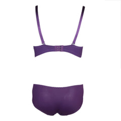 Women's Foam Bra & Panty Set - Purple, Women, Bra And Panty Sets, Chase Value, Chase Value