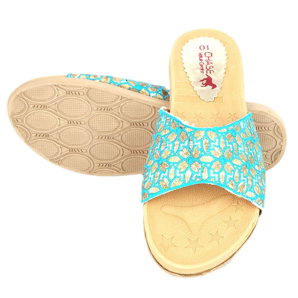Women's Slipper (1088) - Blue, Women, Slippers, Chase Value, Chase Value