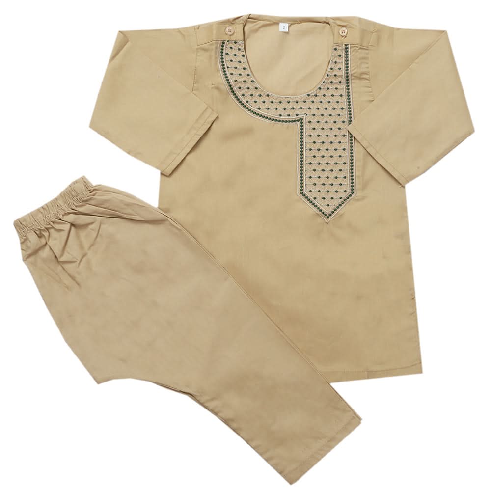 Newborn Boys Shalwar Suit - Brown, Kids, Newborn Boys Shalwar Suits, Chase Value, Chase Value
